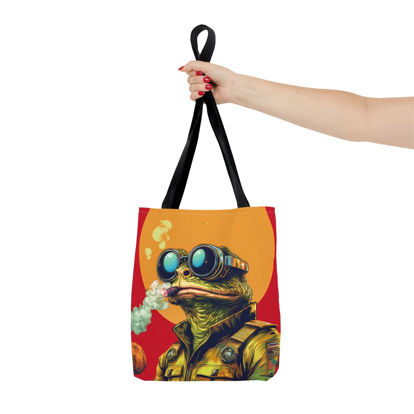 Stellar Smoker Toad Tote – Light Up the Limitless Cosmos | Retro Space Essential