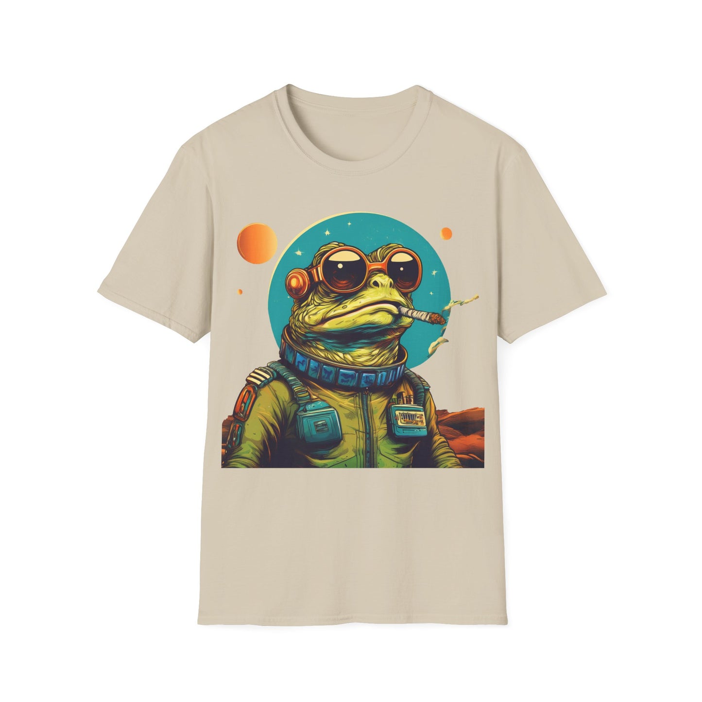 Space Smoker Toad Tee – Chill in the Cosmic Clouds | Retro Space Swagger