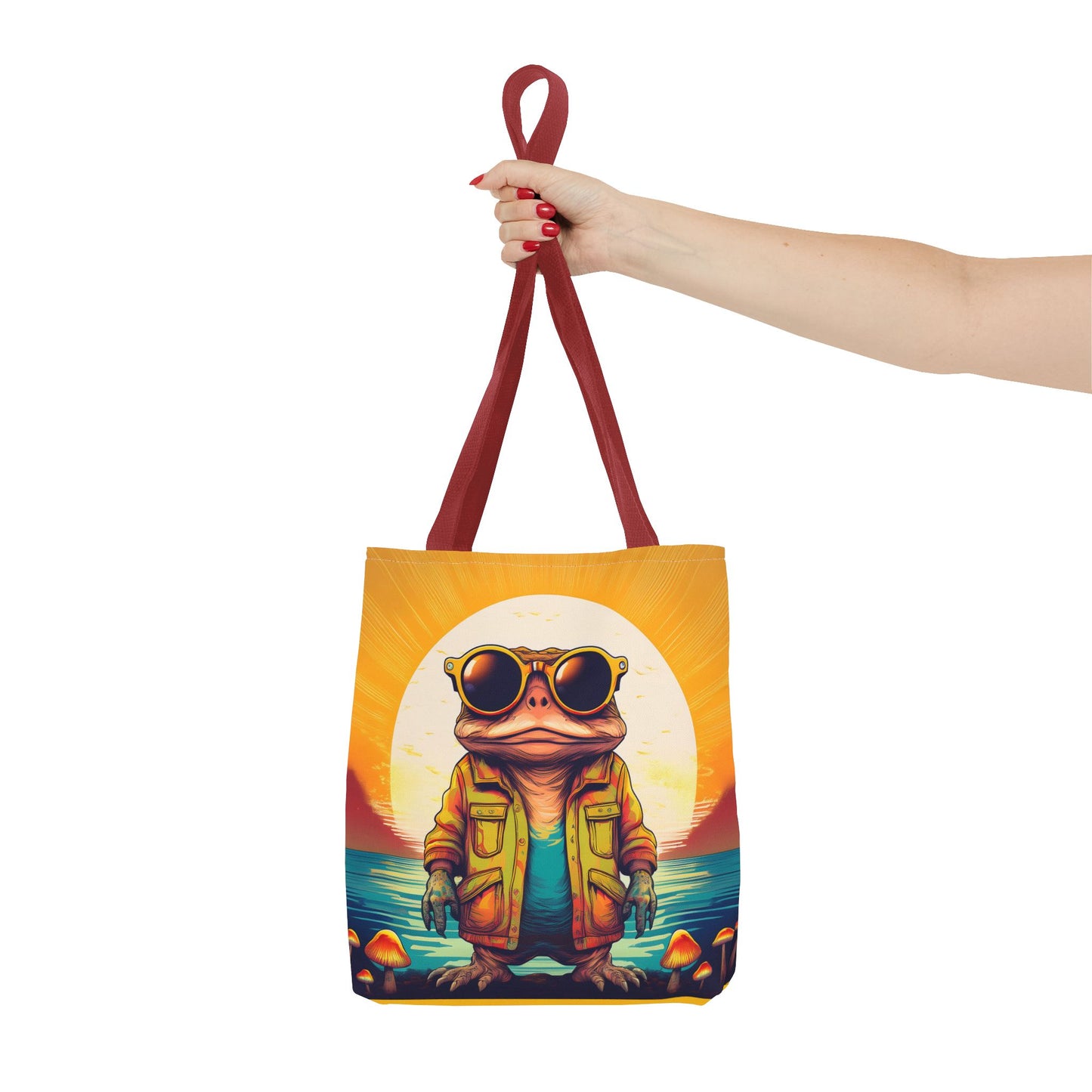 Psychedelic Ranger Toad Tote – Explore the Mystical Forest | Festival Essential