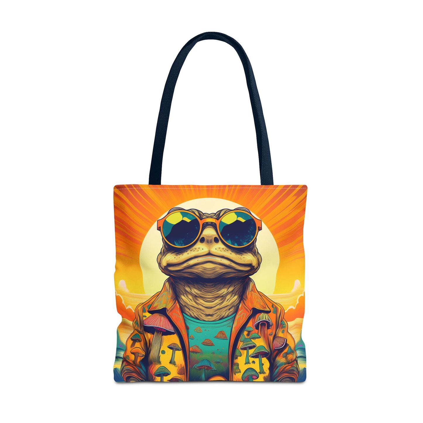 Sunset Shroom Toad Tote – Carry Your Psychedelic Vibe | Festival Ready