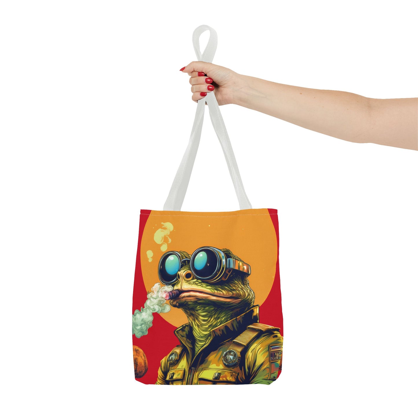 Stellar Smoker Toad Tote – Light Up the Limitless Cosmos | Retro Space Essential