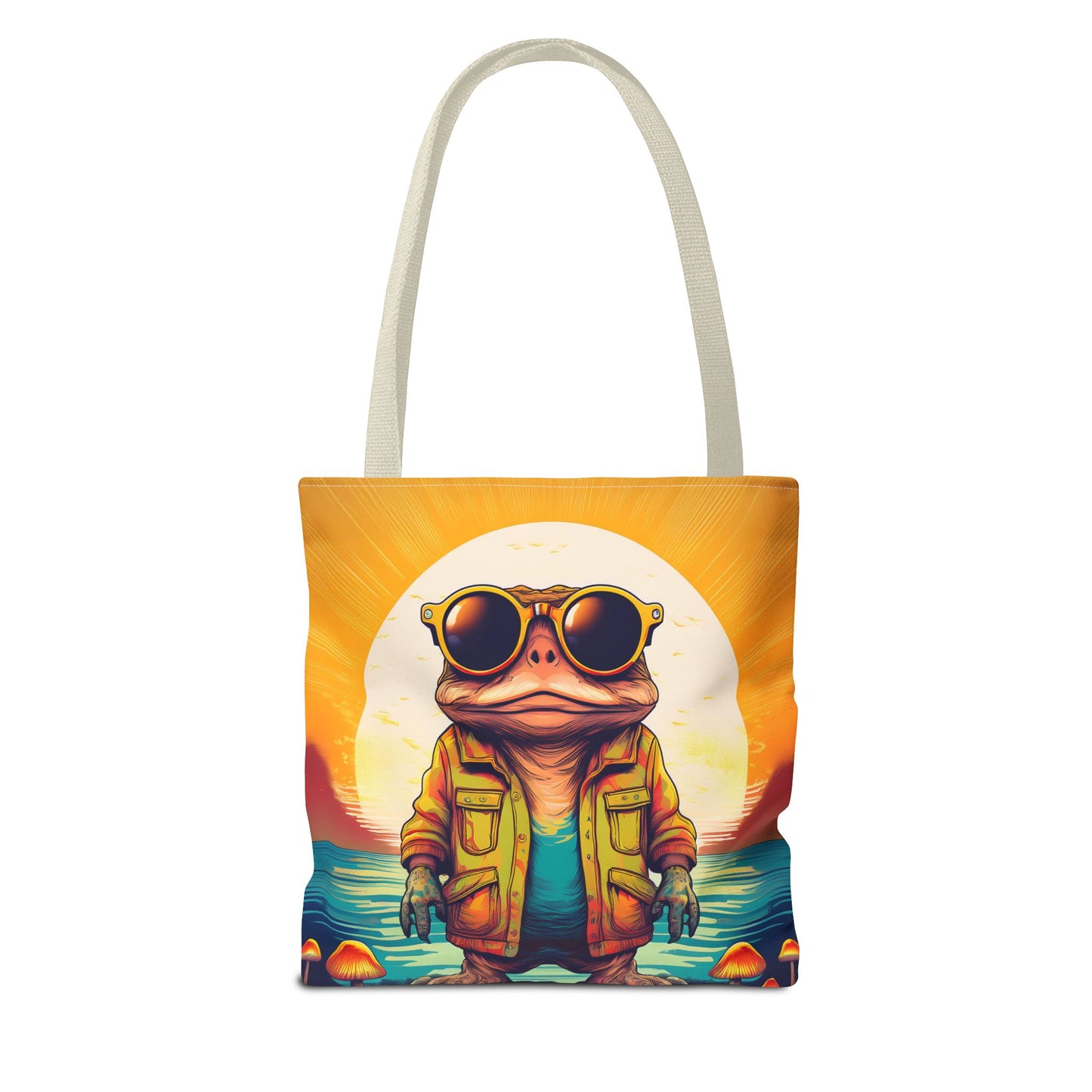 Psychedelic Ranger Toad Tote – Explore the Mystical Forest | Festival Essential