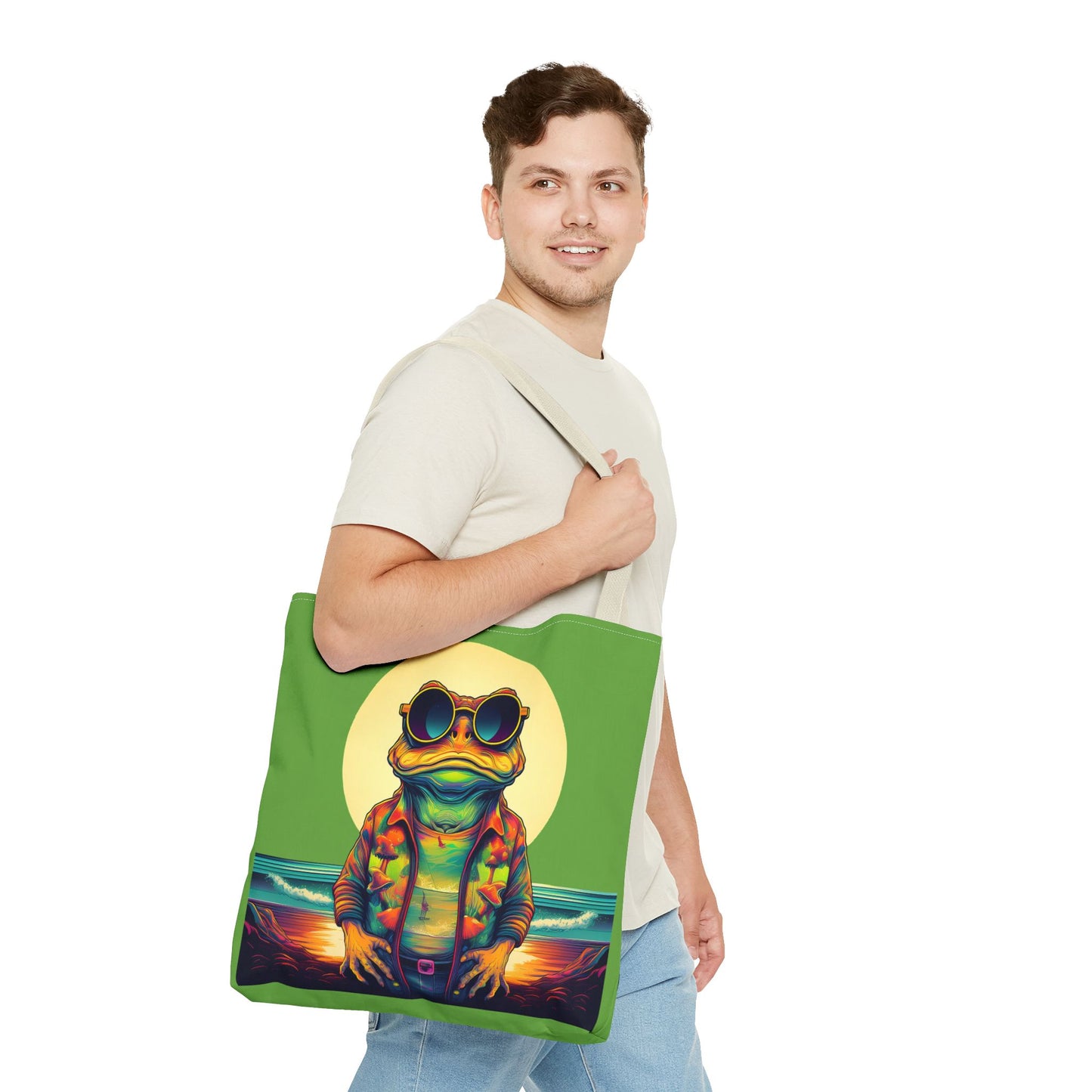 Ocean Trance Toad Tote – Carry the Calm of the Psychedelic Sea | Festival Essential