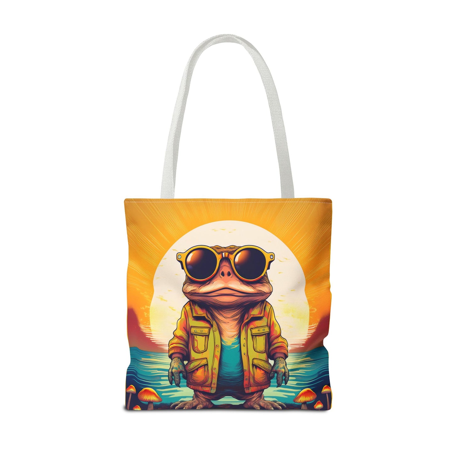 Psychedelic Ranger Toad Tote – Explore the Mystical Forest | Festival Essential