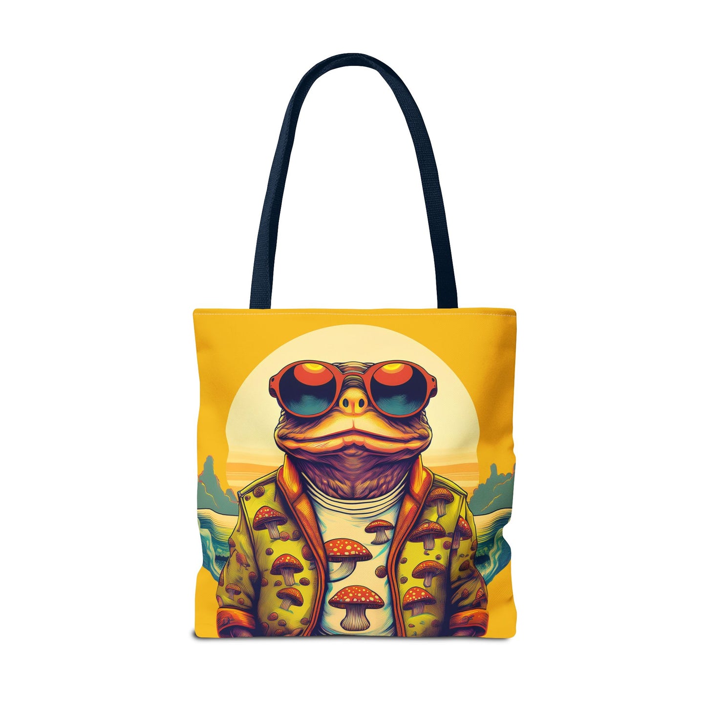 Golden Glow Toad Tote – Radiate Psychedelic Vibes | Festival Essential