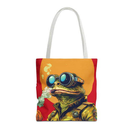 Stellar Smoker Toad Tote – Light Up the Limitless Cosmos | Retro Space Essential