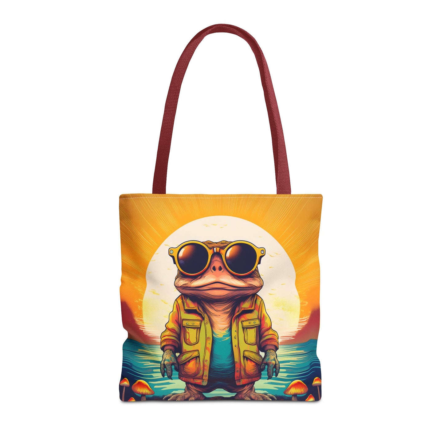 Psychedelic Ranger Toad Tote – Explore the Mystical Forest | Festival Essential