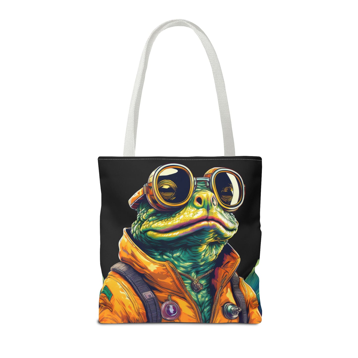 Stellar Seeker Toad Tote – Navigate the Neon Nebulae | Retro Space Essential