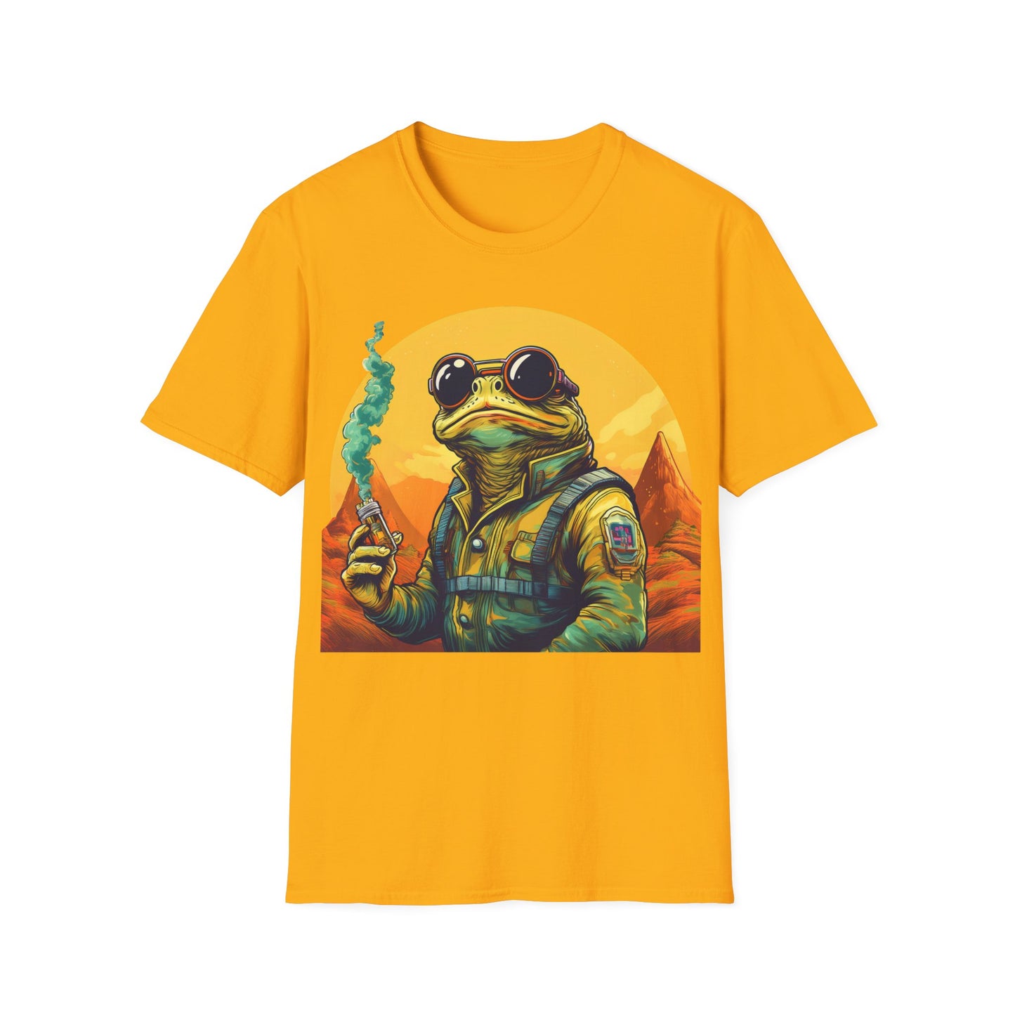 Vapor Voyager Toad Tee – Blaze Through the Boundless Cosmos | Retro Space Adventure