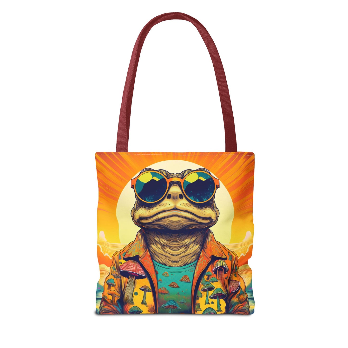 Sunset Shroom Toad Tote – Carry Your Psychedelic Vibe | Festival Ready