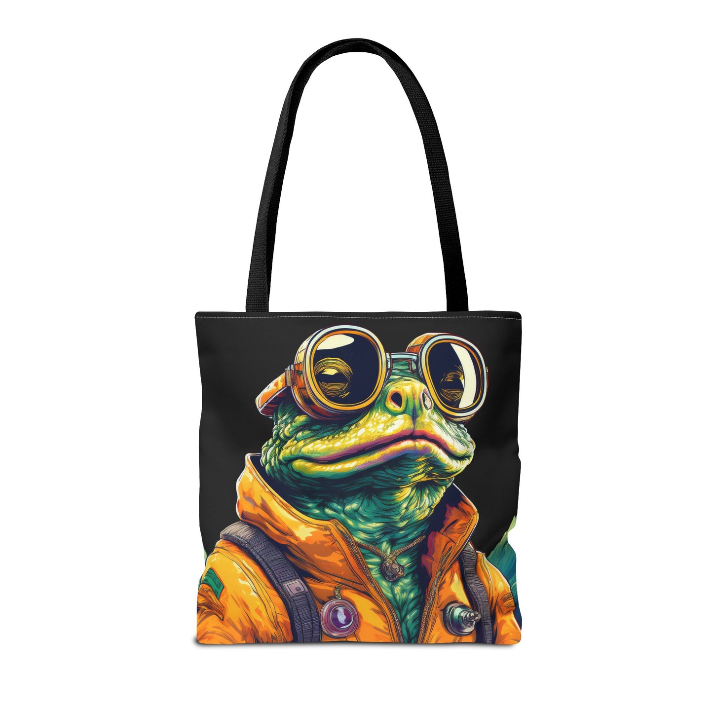 Stellar Seeker Toad Tote – Navigate the Neon Nebulae | Retro Space Essential