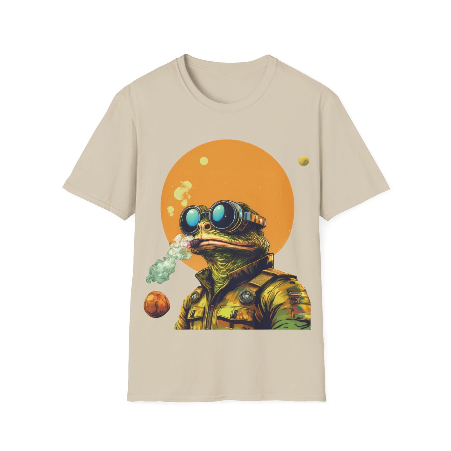 Stellar Smoker Toad Tee – Light Up the Limitless Cosmos | Retro Space Swagger