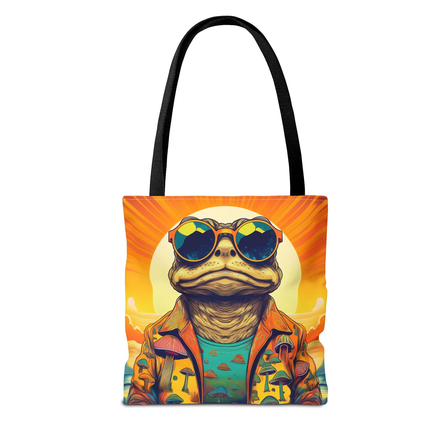 Sunset Shroom Toad Tote – Carry Your Psychedelic Vibe | Festival Ready